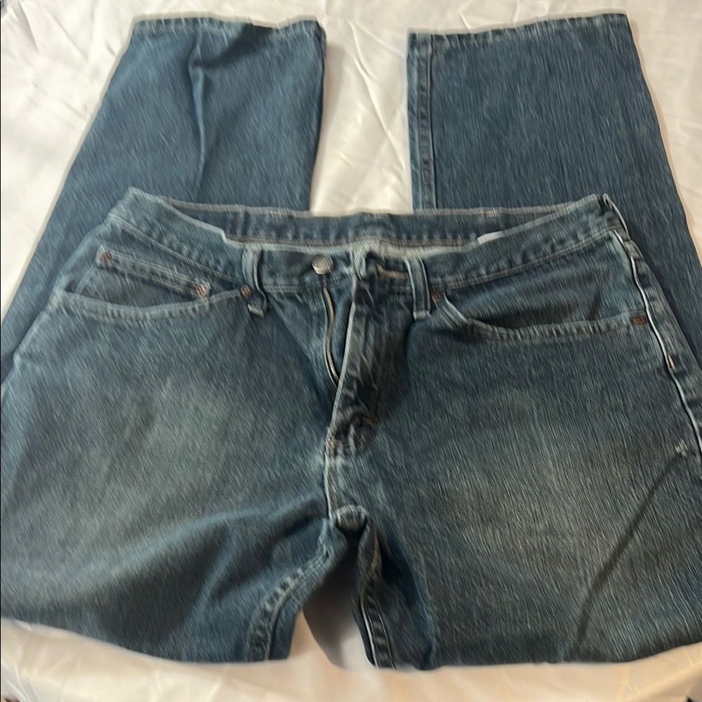 Wrangler Blue Straight Jeans with Classic Style